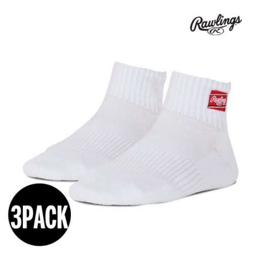 롤링스 발목양말 화이트 (3PACK)