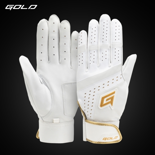 골드 로얄 배팅장갑 화이트
