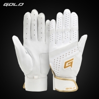 골드 로얄 배팅장갑 화이트