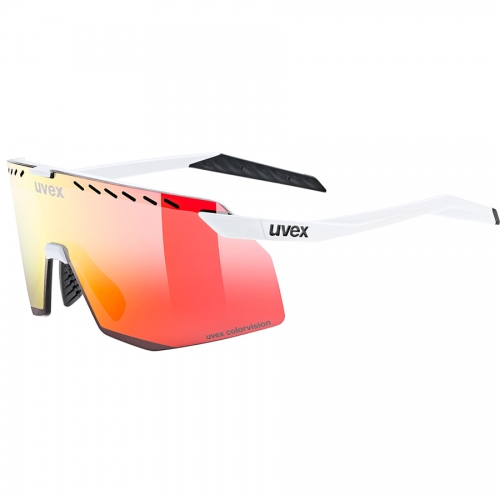 우벡스 김도영 고글 선글라스 페이스 스테이지 CV D5Y 화이트 매트,레이시 레드(컬러비전)