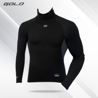 골드 슈프림 기모 긴목 긴팔 언더티 블랙