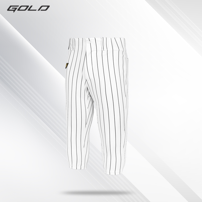 골드 야구바지 농군 스트라이프