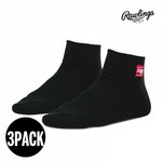 롤링스 발목양말 블랙 (3PACK)