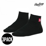 롤링스 발목양말 블랙 (3PACK)